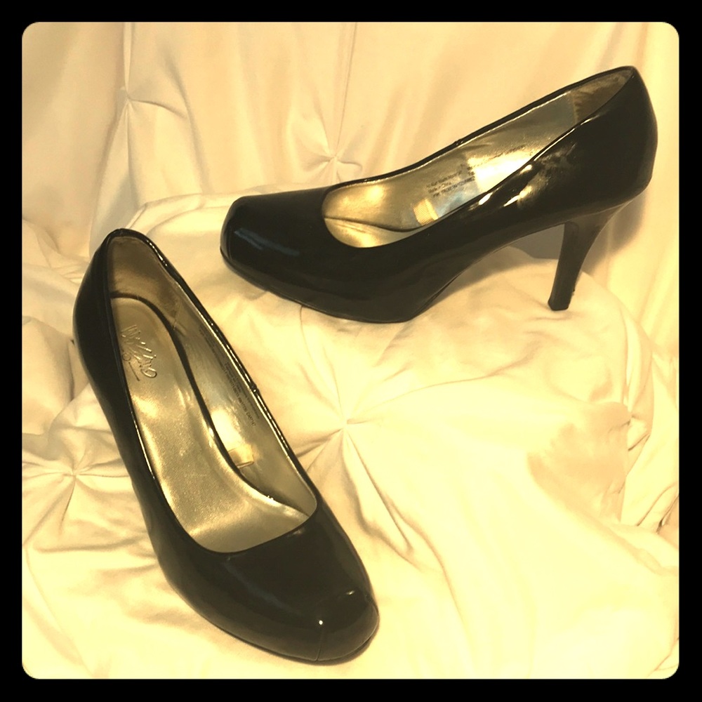 Black Faux Patent Leather